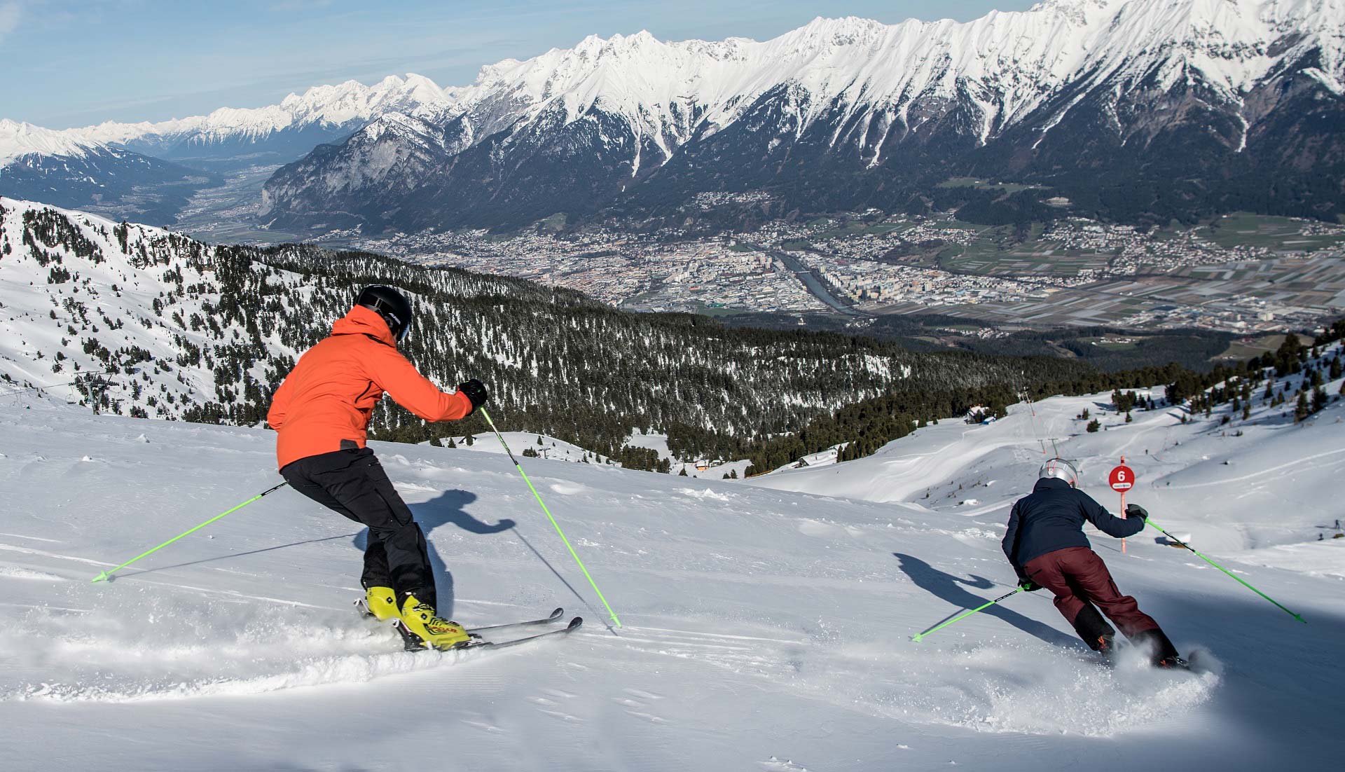 Skifahren am Glungezer in Tirol tvb hall